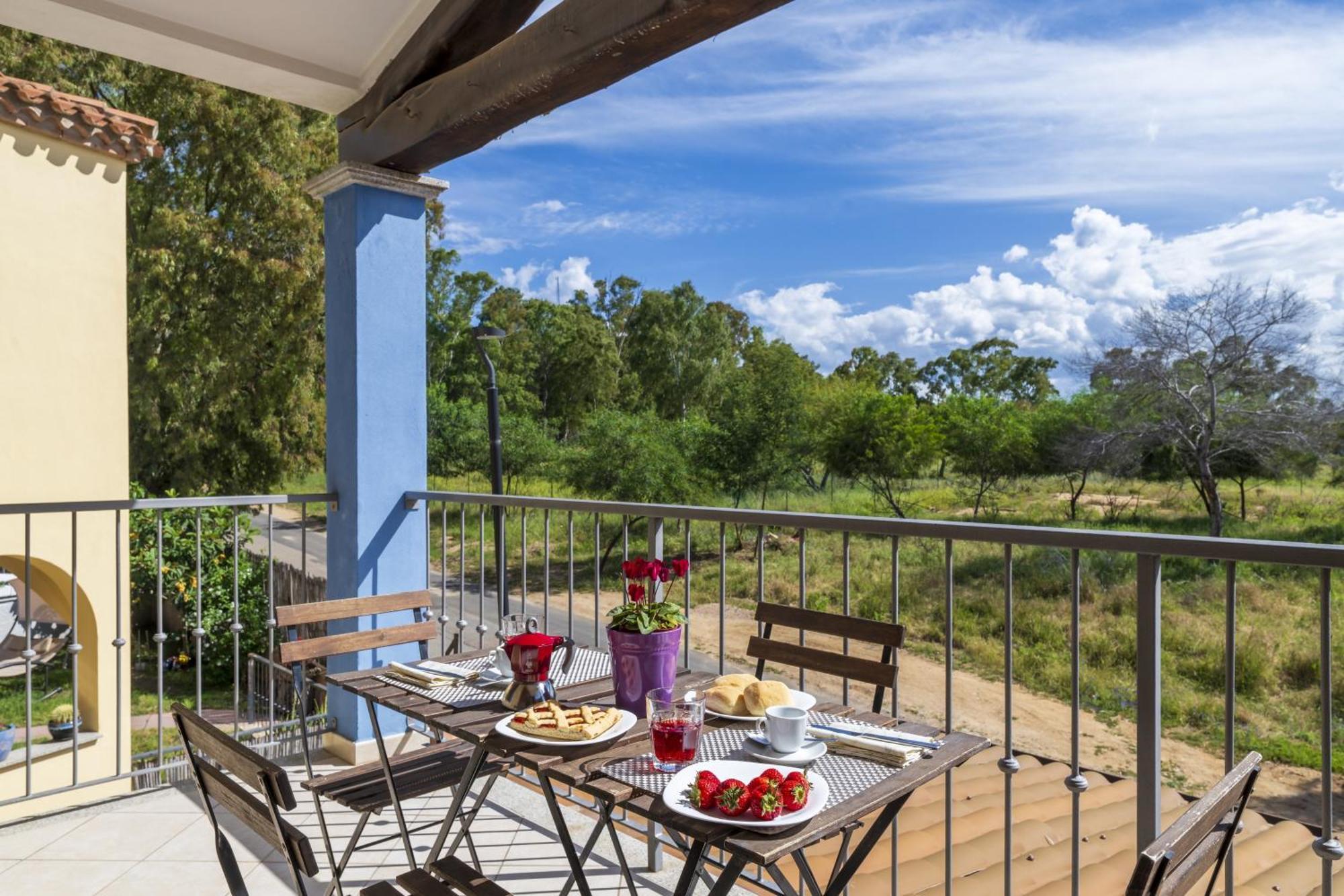 Bilocale 10 al mare con veranda Àrbatax Exterior foto
